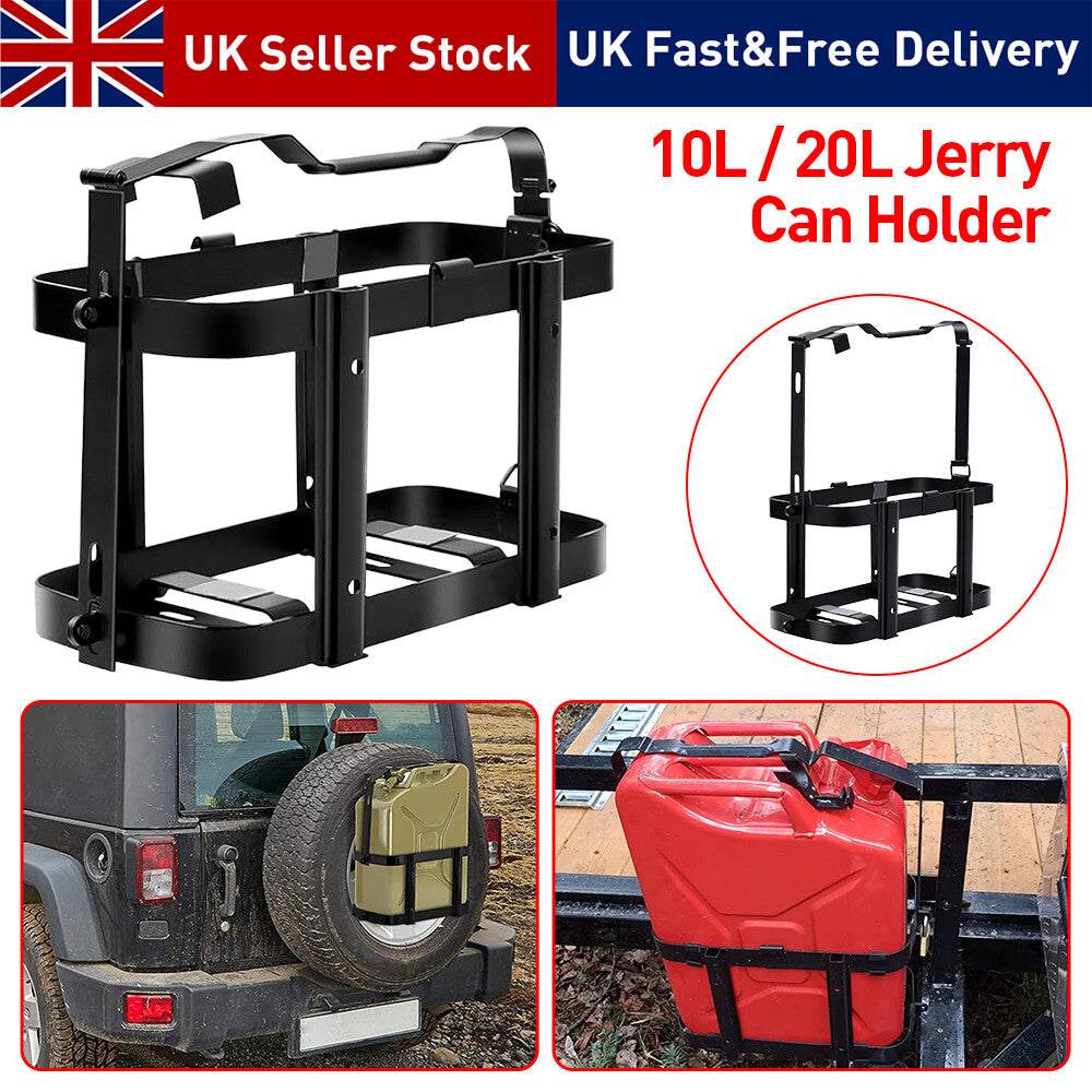 10L 20L UNIVERSAL LOCKABLE JERRY PEUT TITULAIRE DE LA BASSE FUEL TANKET MOUNT RACK BRACKET