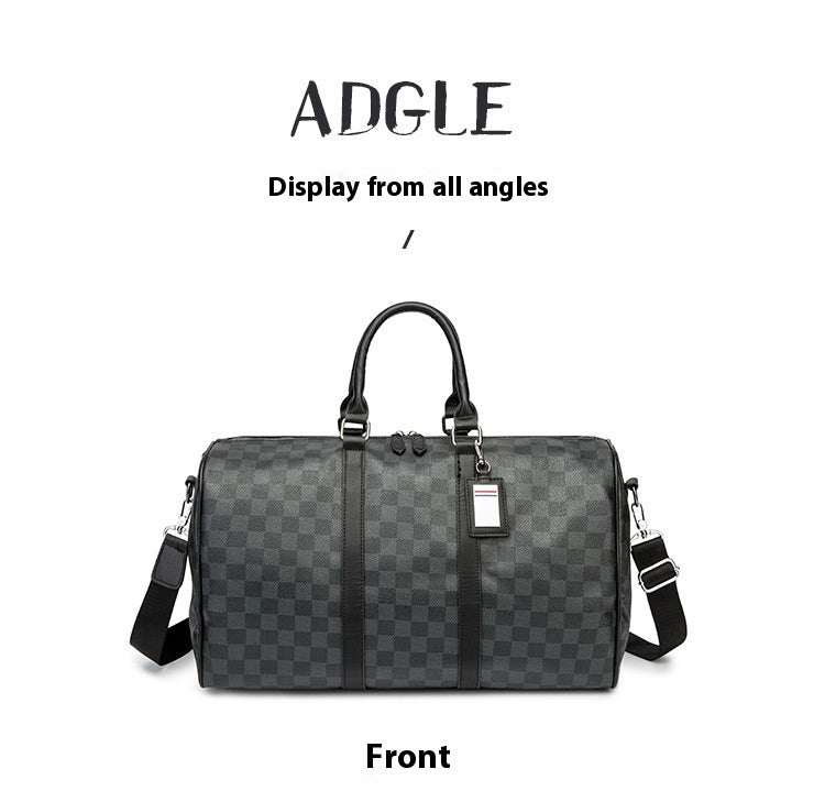 Grande capacité de courte distance Crossbody Bag Coréen Plaid Travel Sac à main