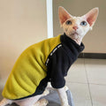 Épaisseur polaire polaire chaude manches longues vêtements pour chats sans cheveux