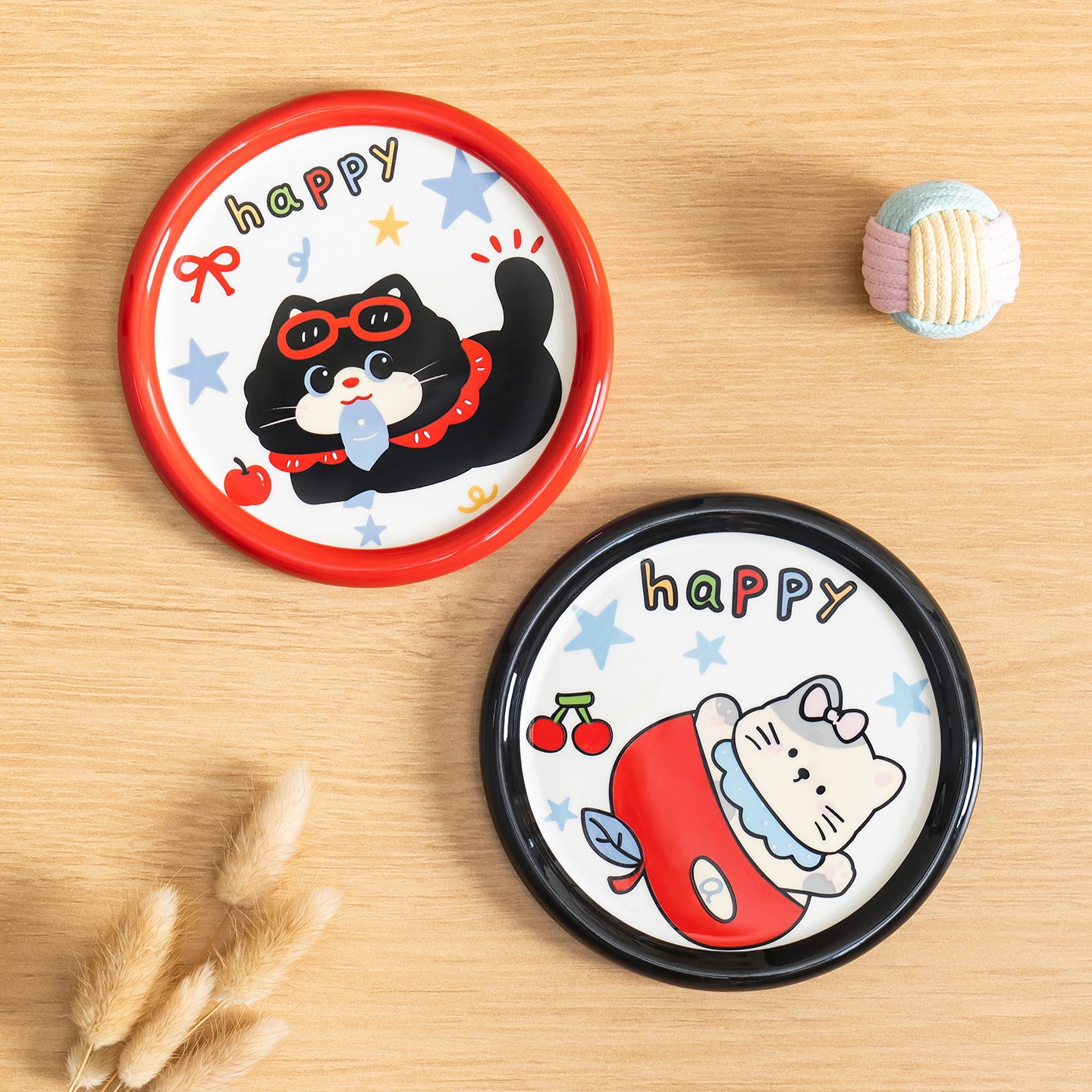 Cute Cartoon Ceramic Pet Bowl