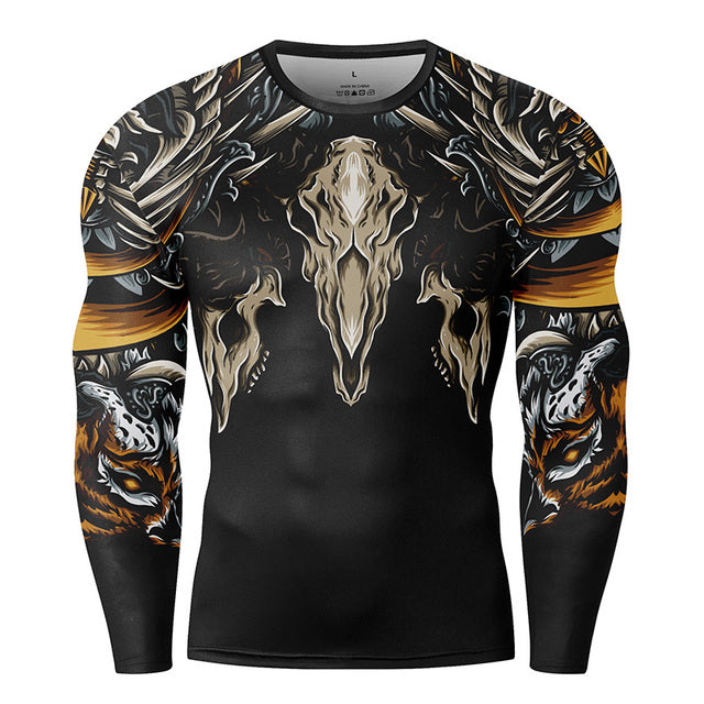 Manches longues personnalisées 3D Printed Crew