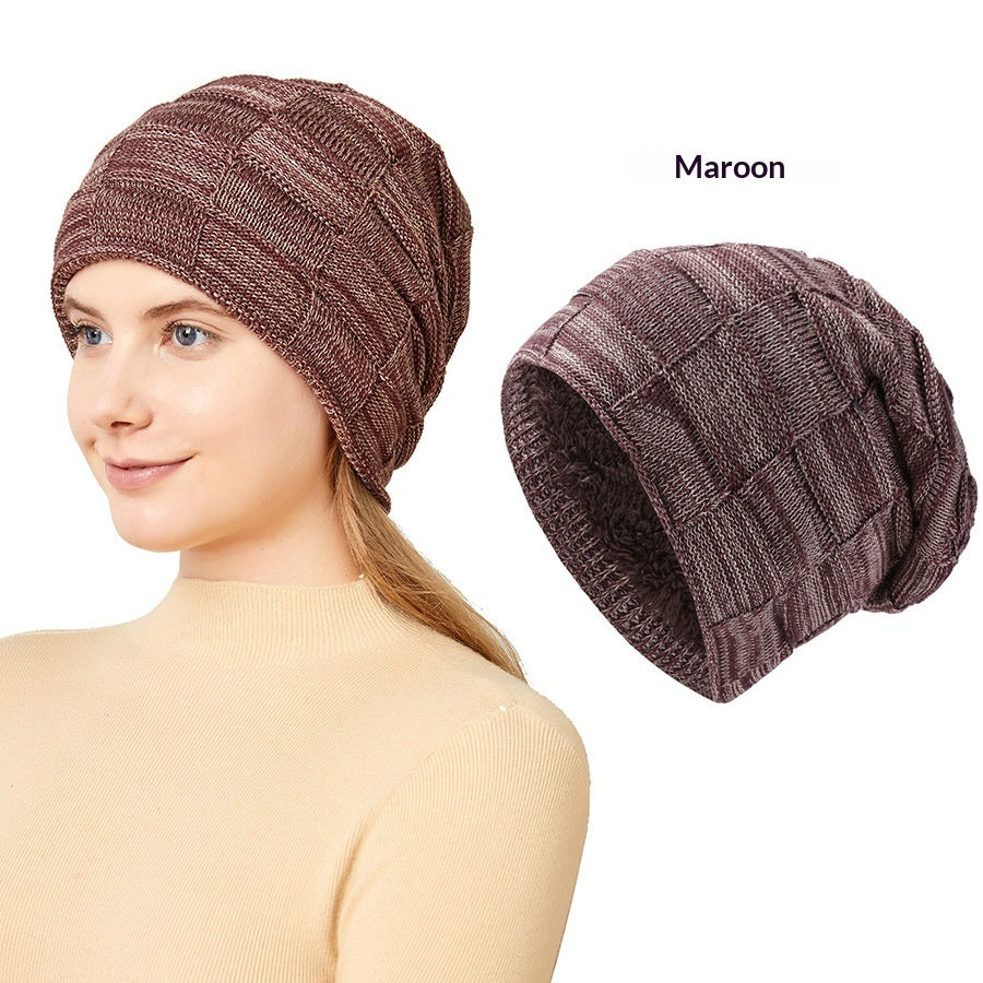 Hommes Chapeau tricoté d'hiver Couples Style chaud Flèche-lin d'oreille protection de laine