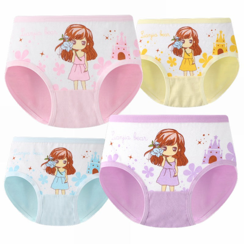 Sous-vêtements pour filles Coton Sous-vêtements pour enfants Slips pour bébés Short étudiant pour enfants