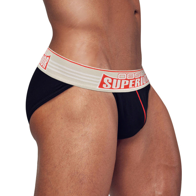Sous-vêtements pour hommes Low Waist Cotton Sports Fitness Slip anti-wear