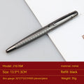 Stylo à rouleaux métalliques d'affaires Stylo à rouleaux gris bureau à base d'eau
