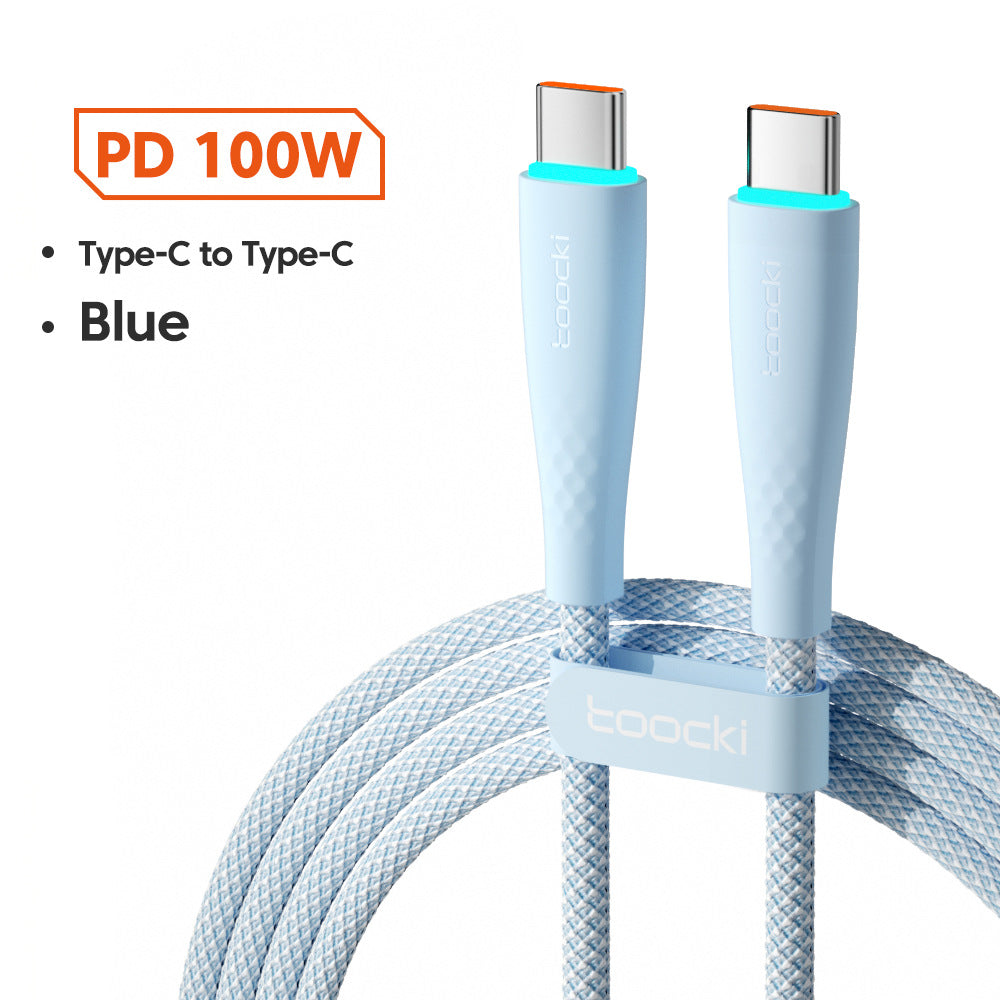 Câble USB de type C à USB C 100W 66W Chargement rapide