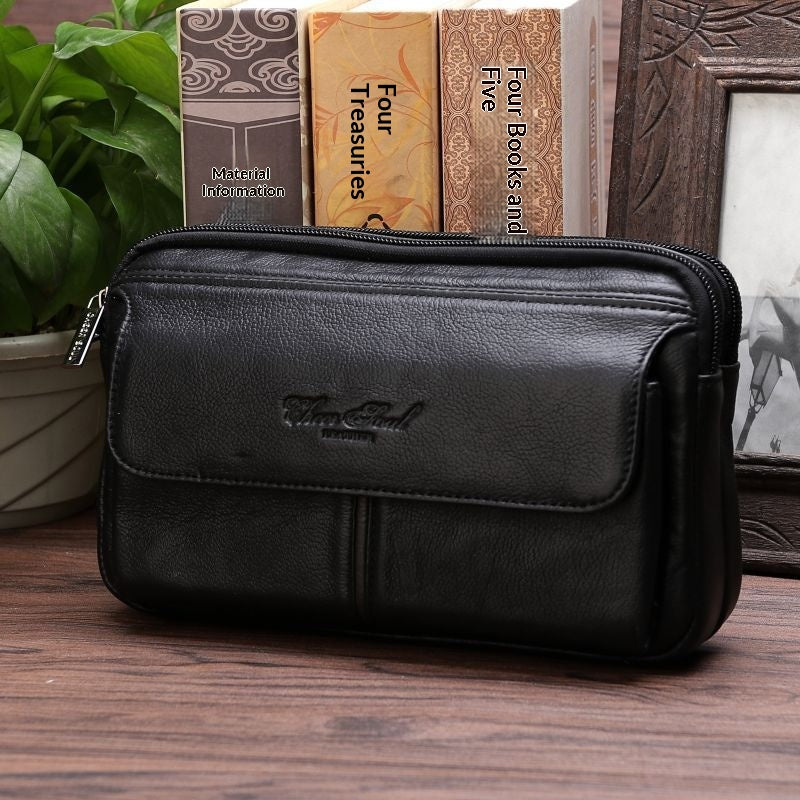 Sac à embrayage en première couche pour hommes