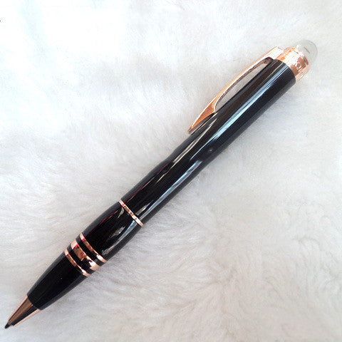 Interstellar cristal série tête métal Rollerball stylo à bille stylo de fontaine classique Carbo