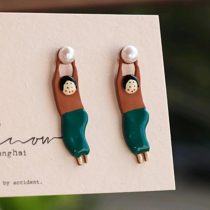 Illustration de l'oreille originale Studs boucle d'oreille