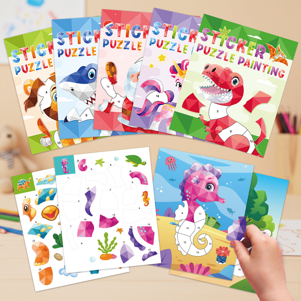 Sticker Puzzle for Creative Kids Learning 3D Puzzle