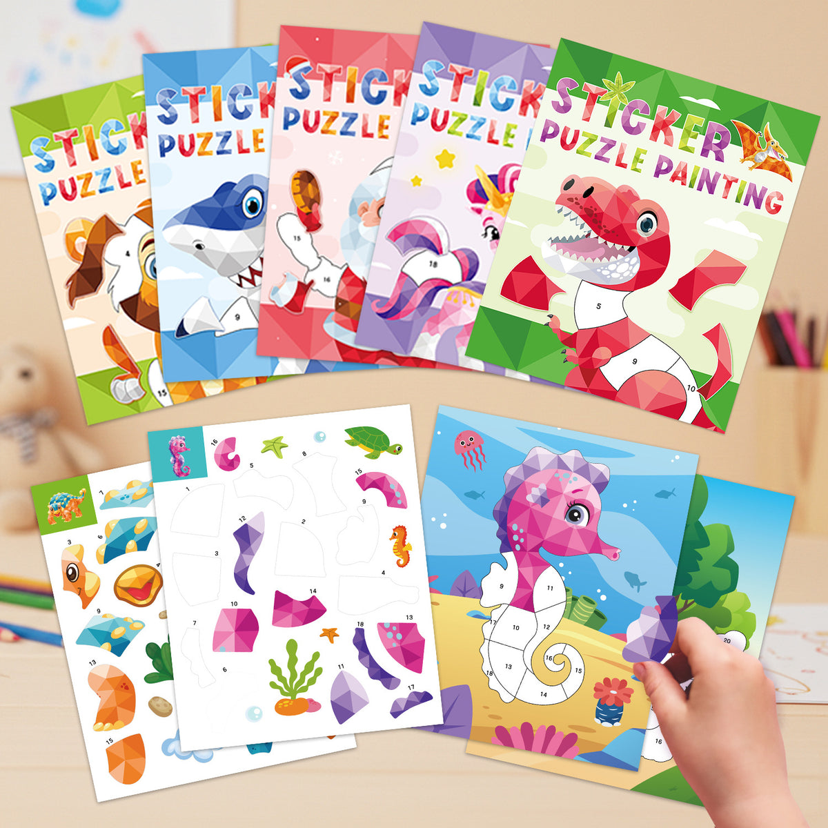 Sticker Puzzle for Creative Kids Learning 3D Puzzle