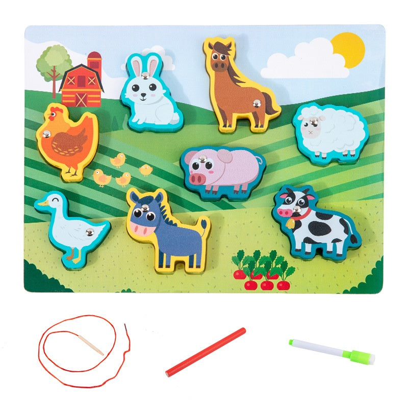 Kids Fishing Bead Baby Educational Toy