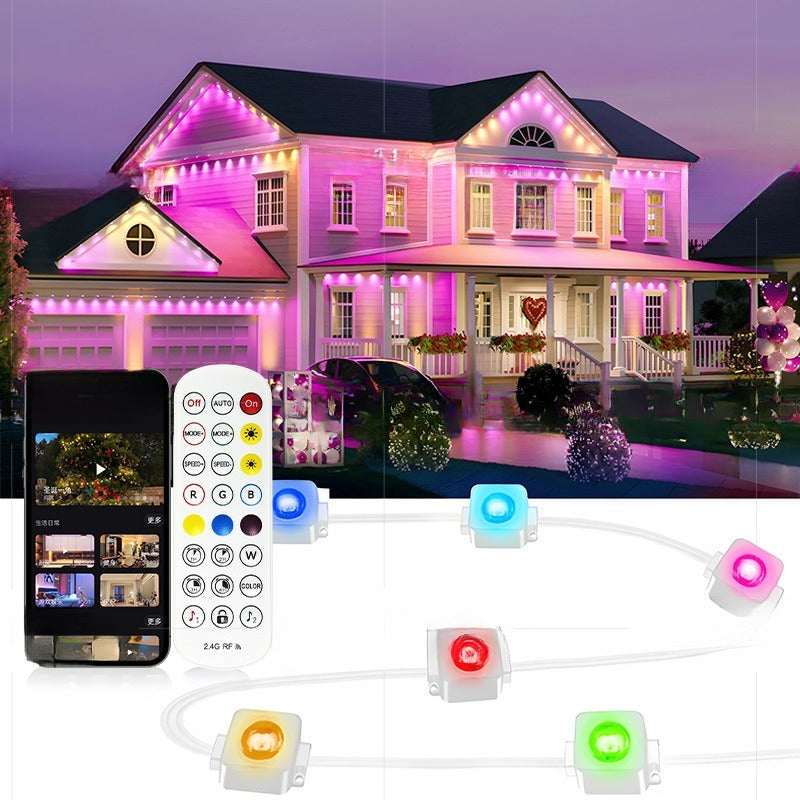 Toit extérieur lumière Magic Color Smart Imperméable App Bluetooth contrôle lumière décorative