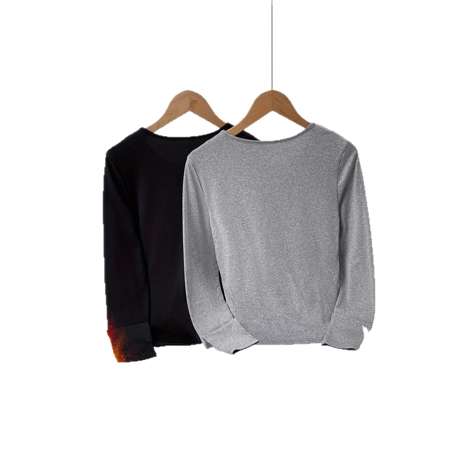 Solide couleur mode Casual Slim Fit chaud Top