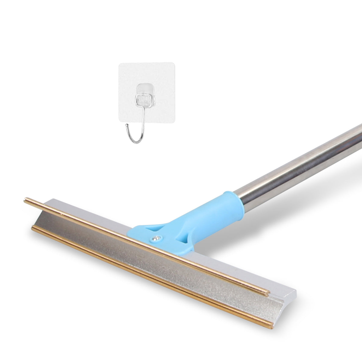 Râteau 1Pc pour l'enlèvement des cheveux chez les animaux de compagnie avec 54.33po Rod télescopique réglable