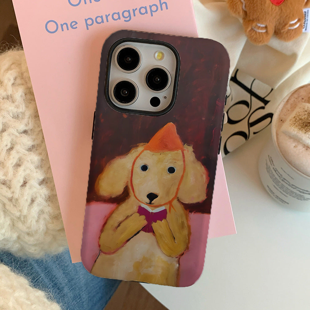 Film de lecture de chiot Magnétique Deux-en-un cas de téléphone