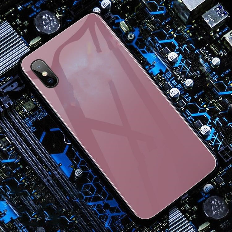 Cas de téléphone en verre lumineux simplicité et créativité