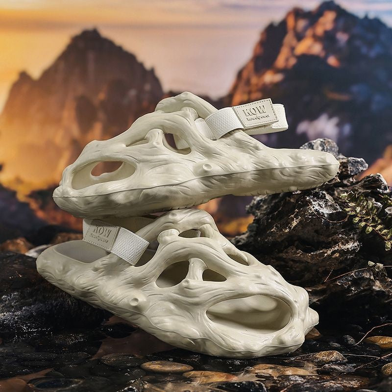 Chaussures de trou Sandales pour hommes porter des chaussons creux