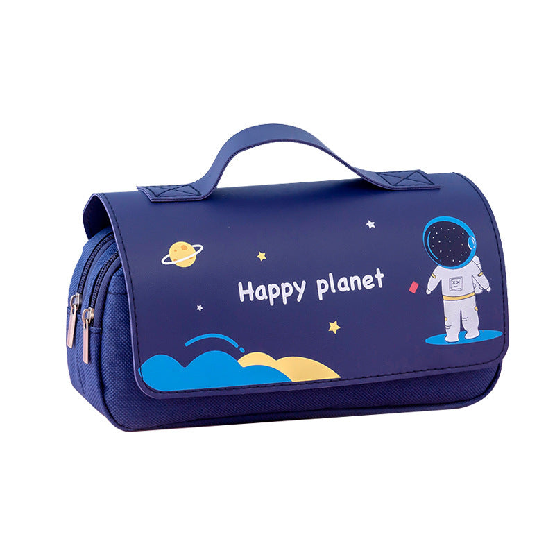 Boîtier de crayon de grande capacité Cute Portable Cartoon Creative multifonction