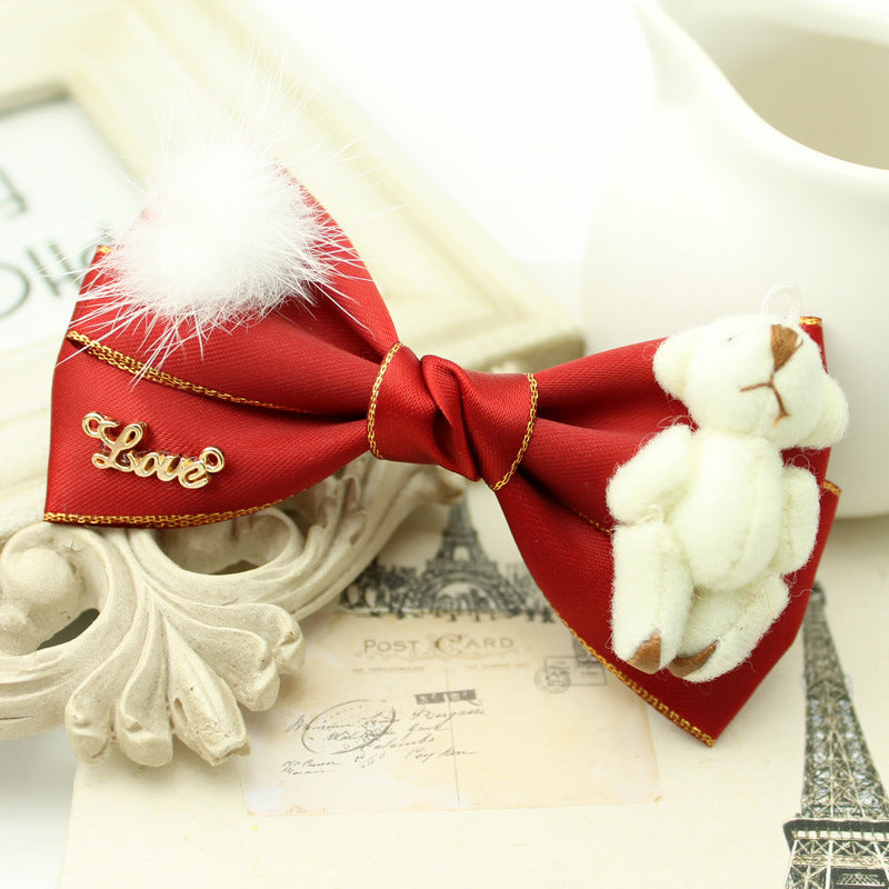 Chiffon de Noël Coiffure Fleur Mignon Super