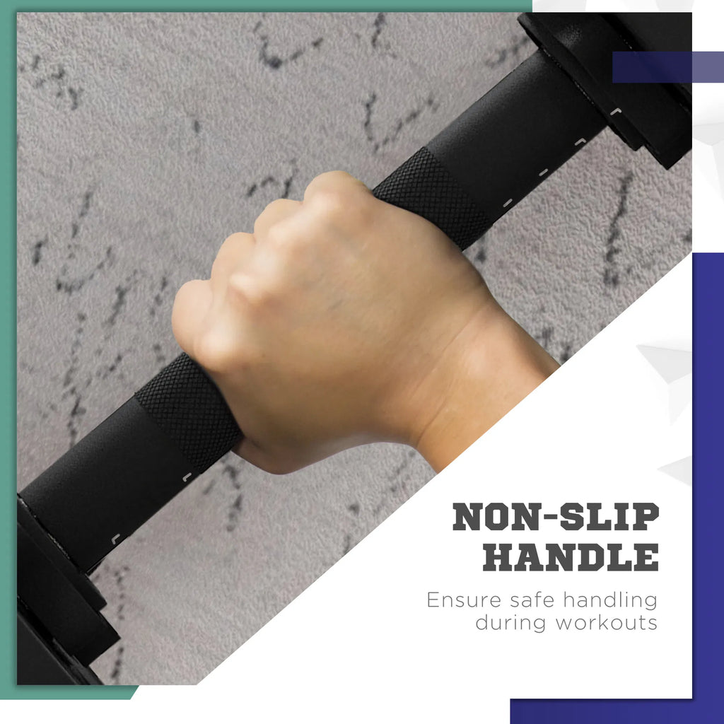33LBS 2-en-1 Réglable Barbell & Dumbbells Set