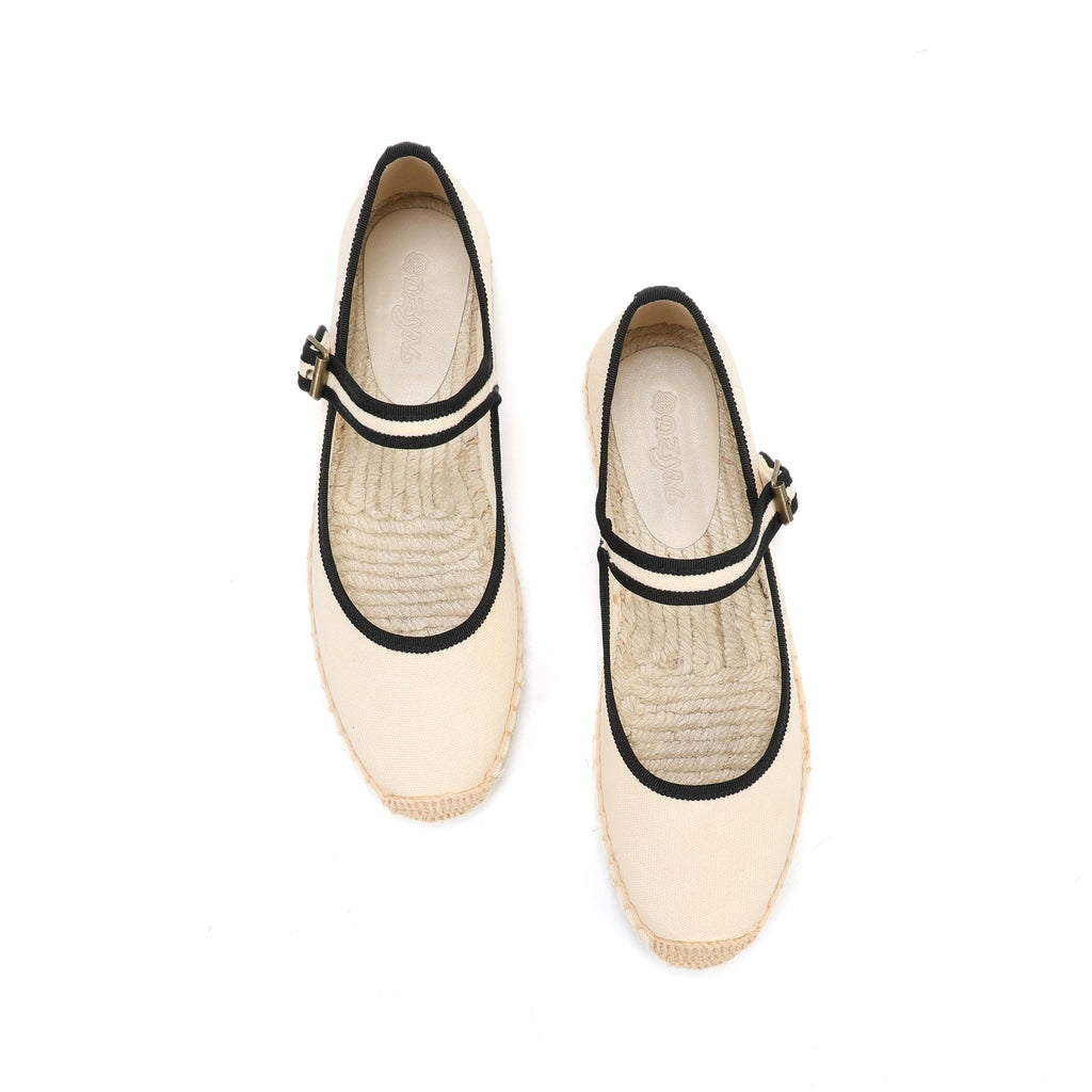 Chaussures d'été Plat Femmes style Chanel
