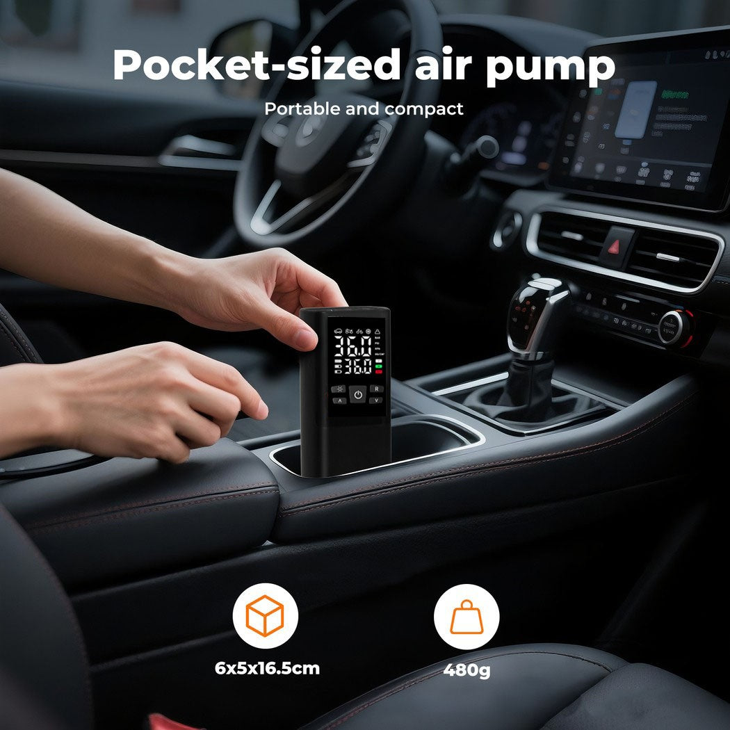 Pompe à compresseur d'air rechargeable numérique sans fil pour pneumatiques de voiture UK