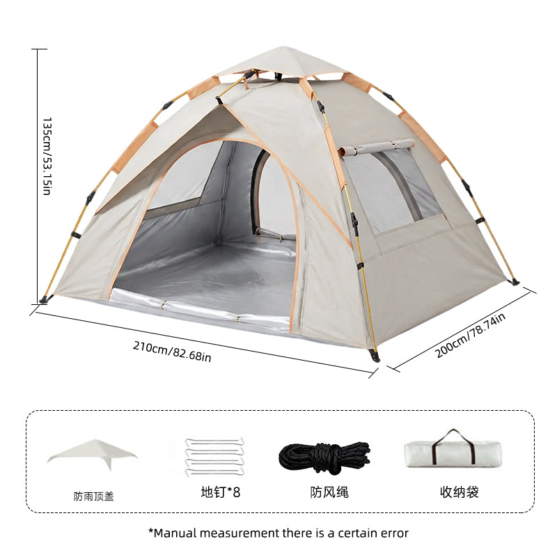 Tente de camping automatique Beige