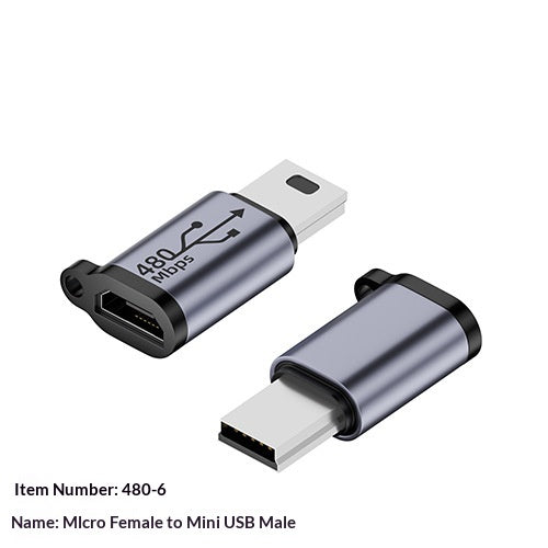 Adaptateur USB to Mini V3 to Adaptateur de câble de charge de type C Micro-port