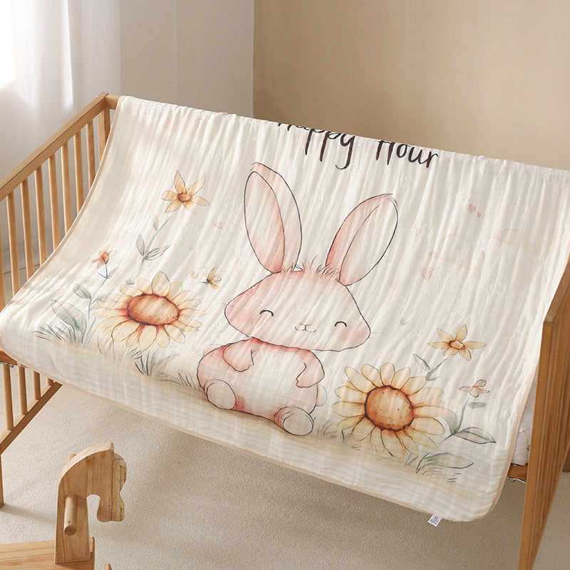 Couverture pour bébé en coton cartoon d'une pièce