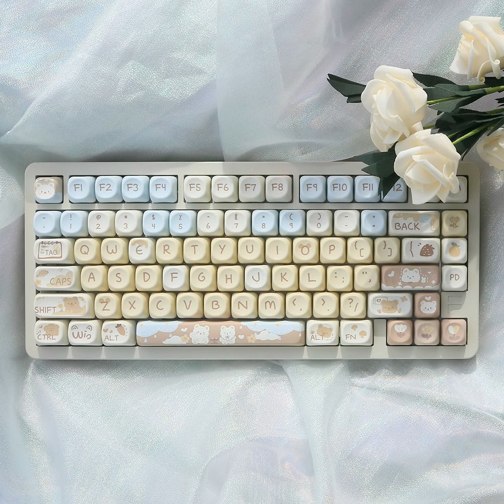 Thé au lait Petit ours Clavier mécanique