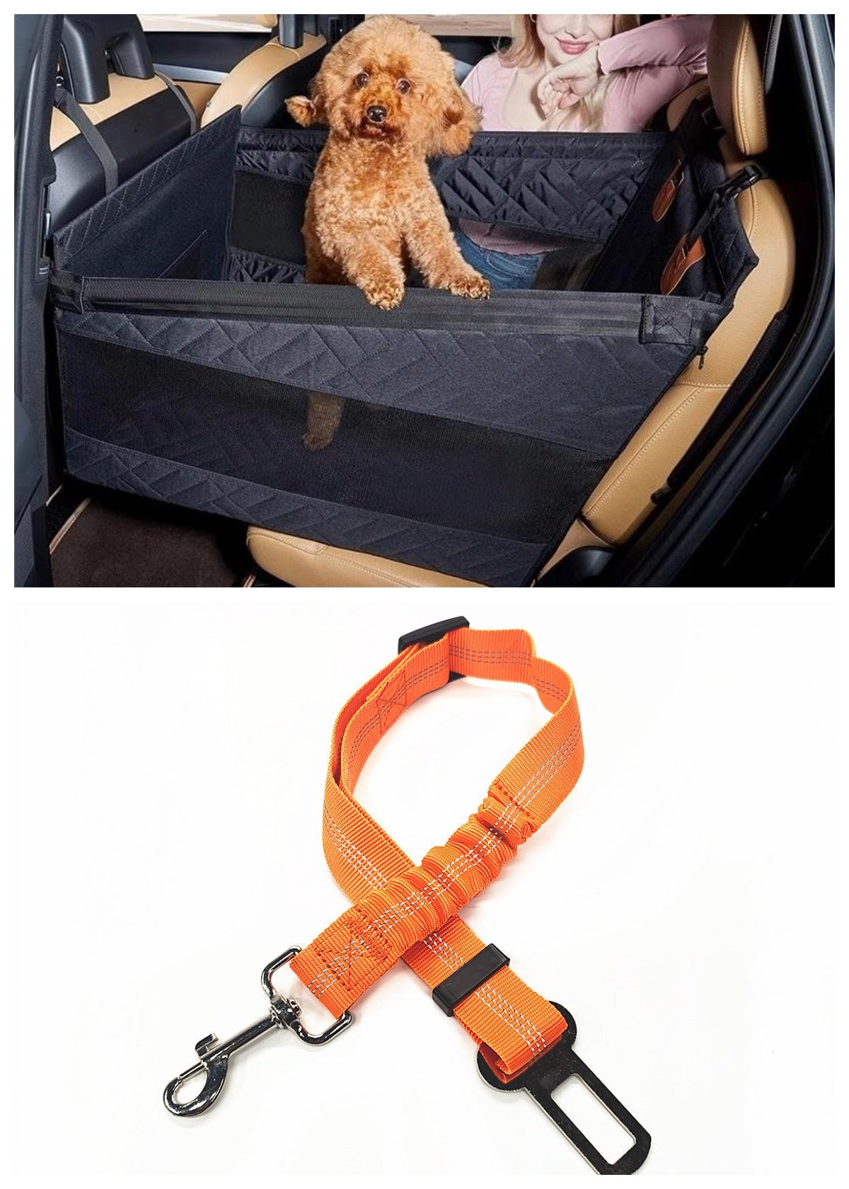 Siège de voiture de chien étanche Et Coussin d'animal résistant aux taches