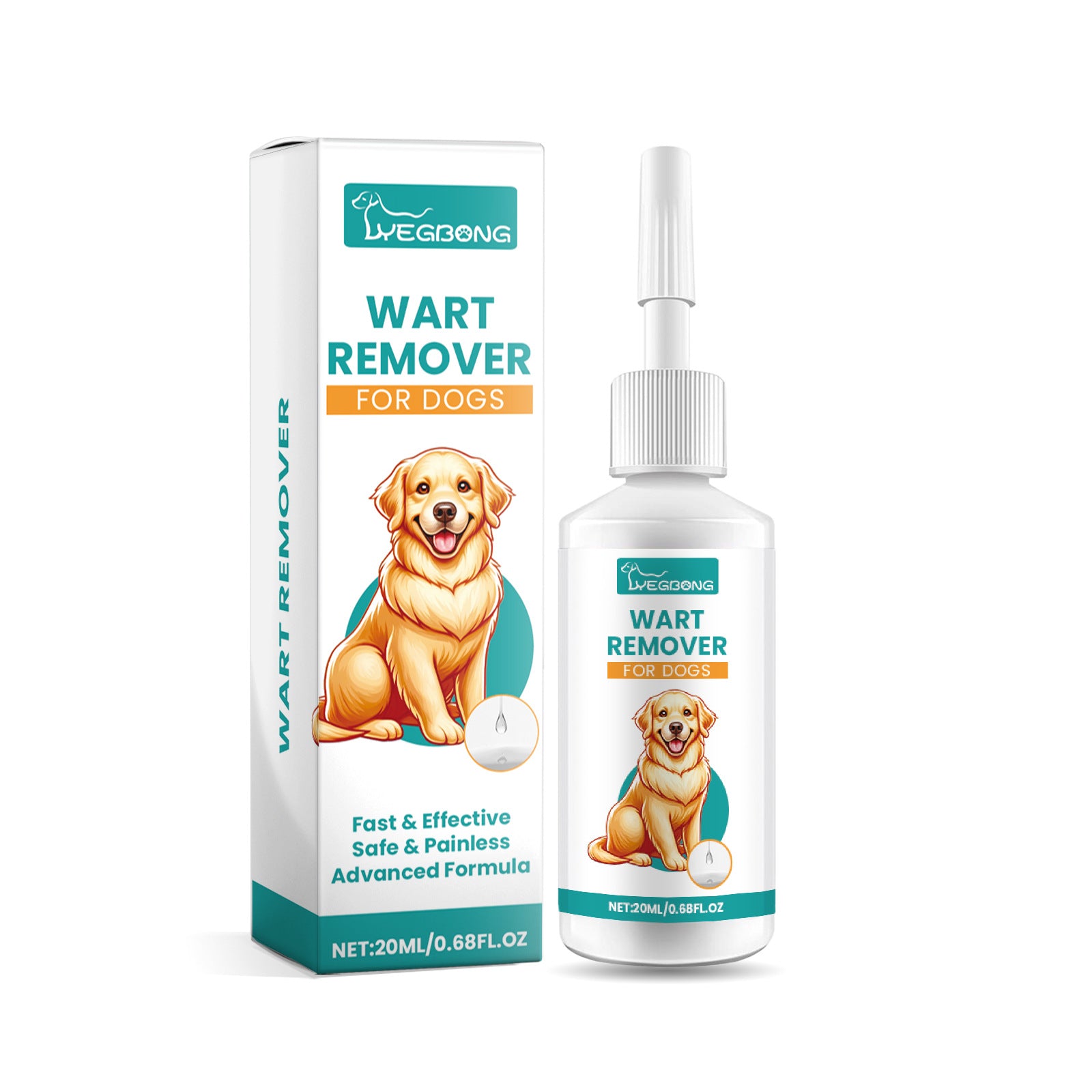 Yegbong Dog Yeast Solution de levure douce nettoyante pour la peau de chien Solution de levure pour usage externe