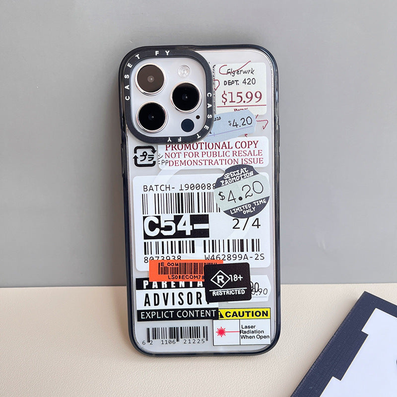 Étiquette fragile Étui de téléphone magnétique résistant à la chute