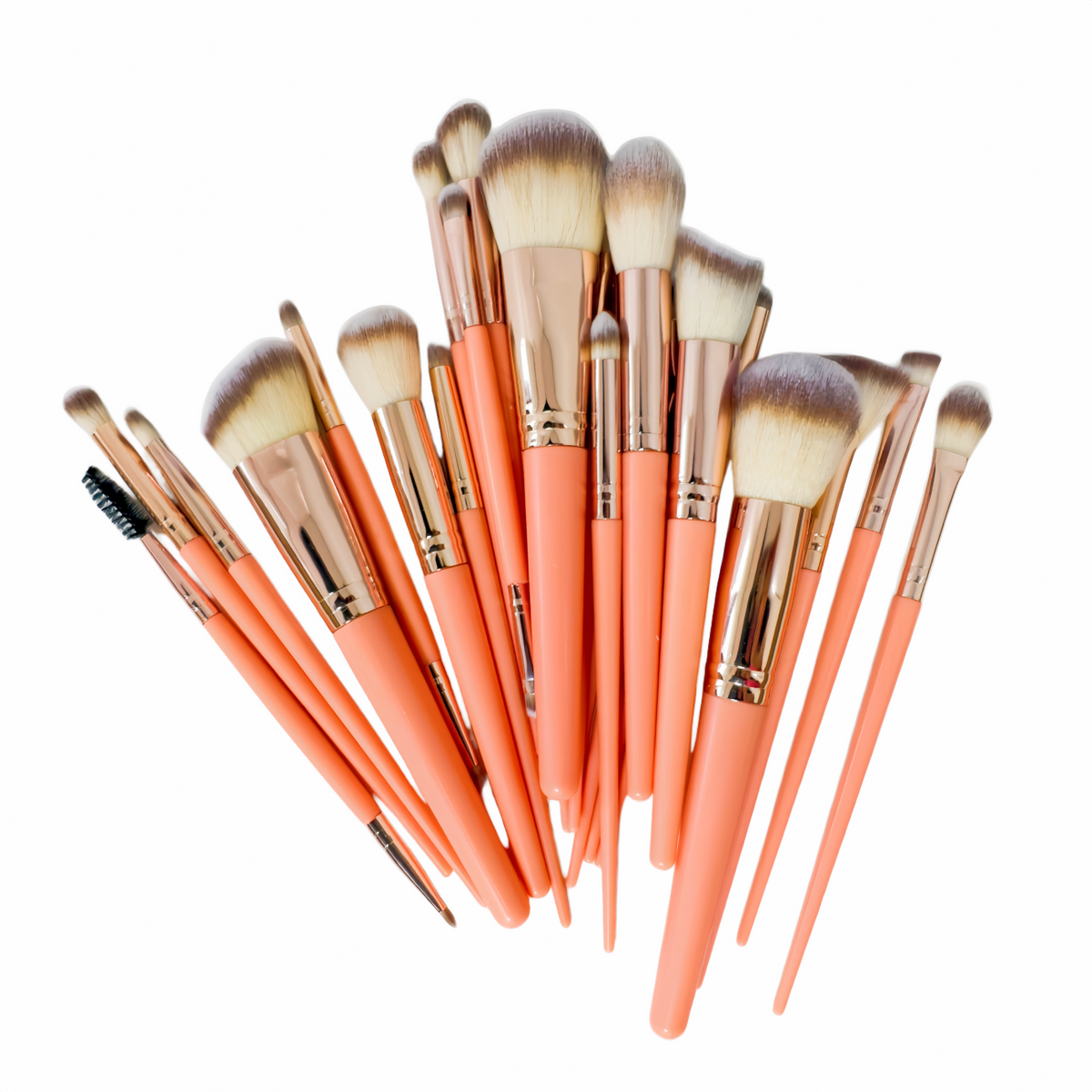 25PCS Makeup Brushes Set Synthetic Eyeliner Eyeshadow Foundation Blusher Tool