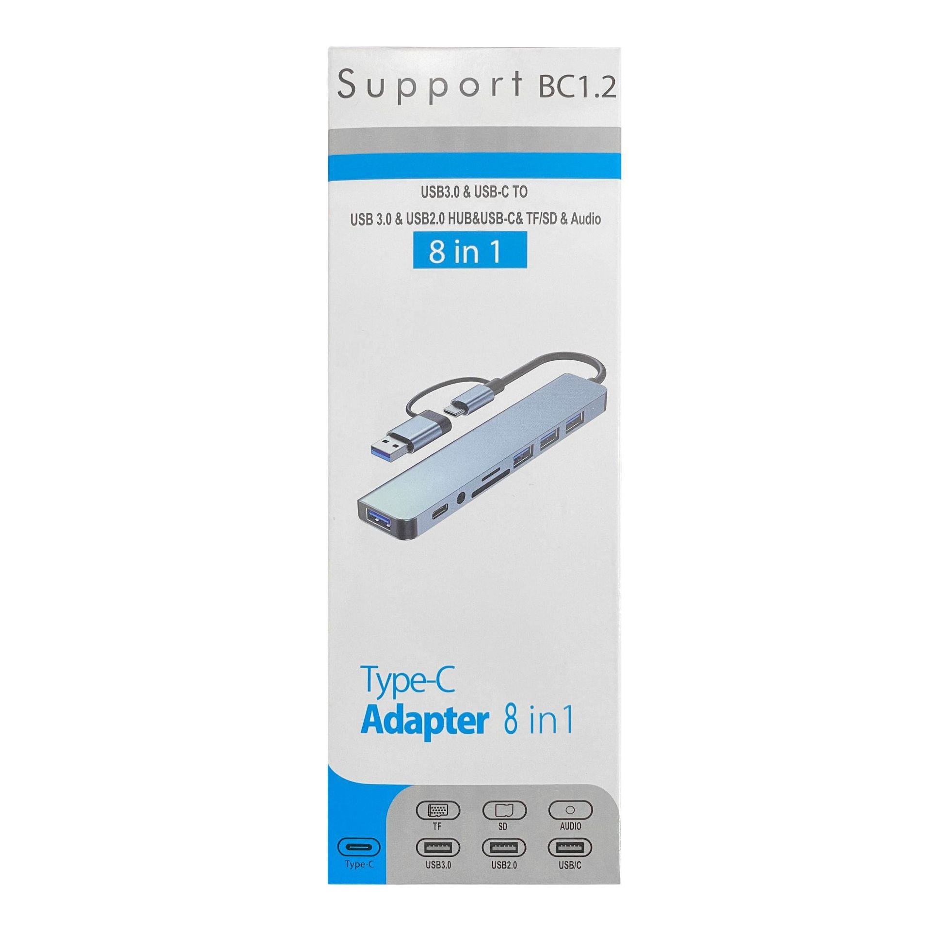Extendeur d'ordinateur portable 8-en-1 à double tête multifonctions