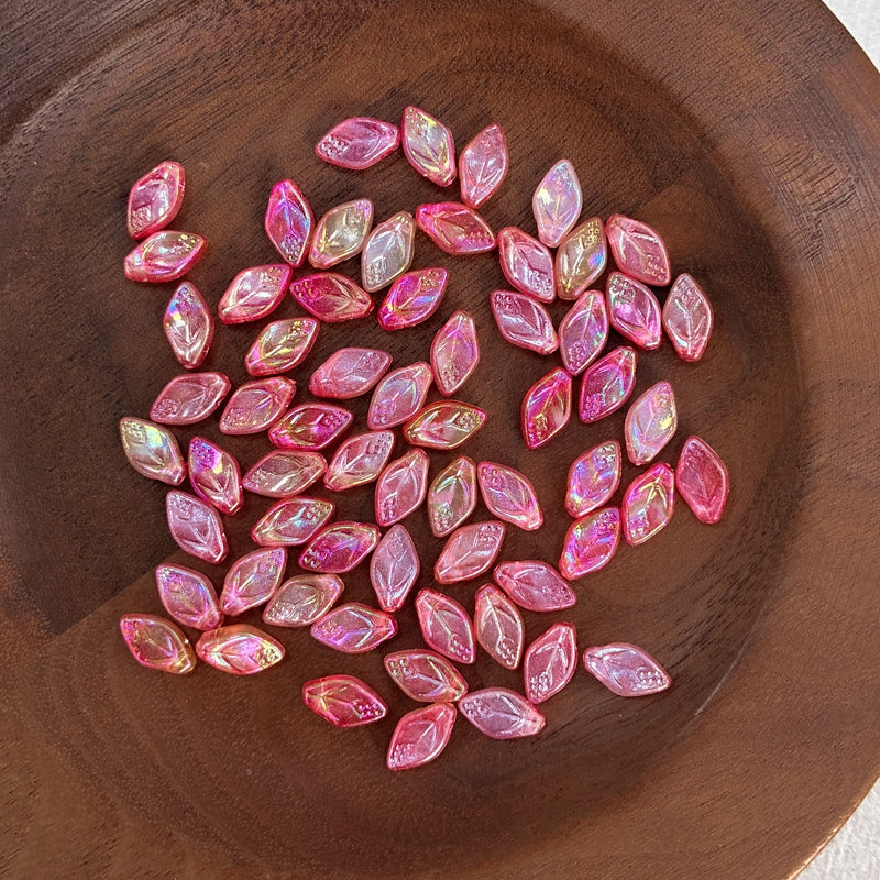 Perles lisses en acrylique bitones foncées