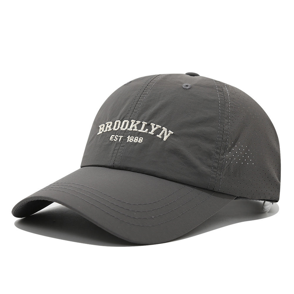Men's and Women's Slim-fit Mesh Lettre brodée Brooklyn Mode Streetwear Baseball Ca