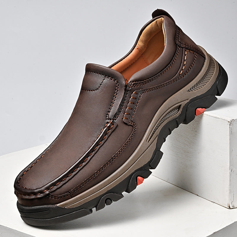 Chaussures en cuir léger et casual pour hommes