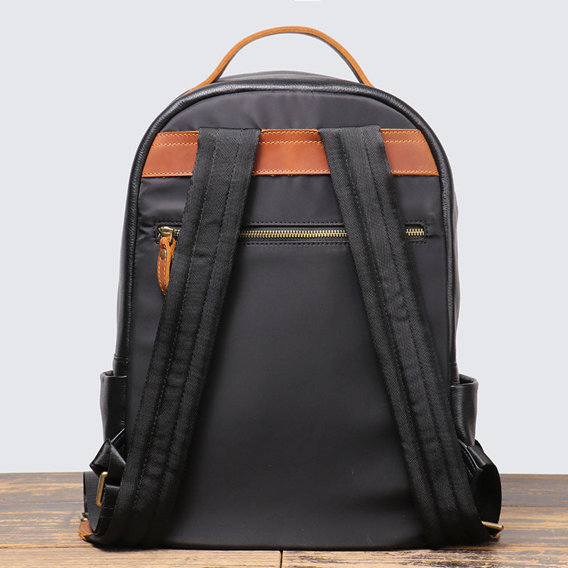 Sac à dos de voyage en cuir véritable pour hommes