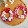Collier d'écharpe de chat à mailles chaudes de cou de chien