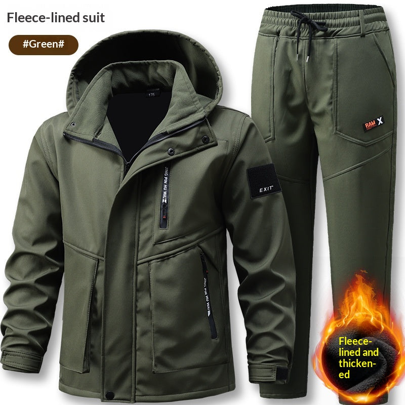 Hommes Sports de plein air Tactique polaire épais coupe-vent