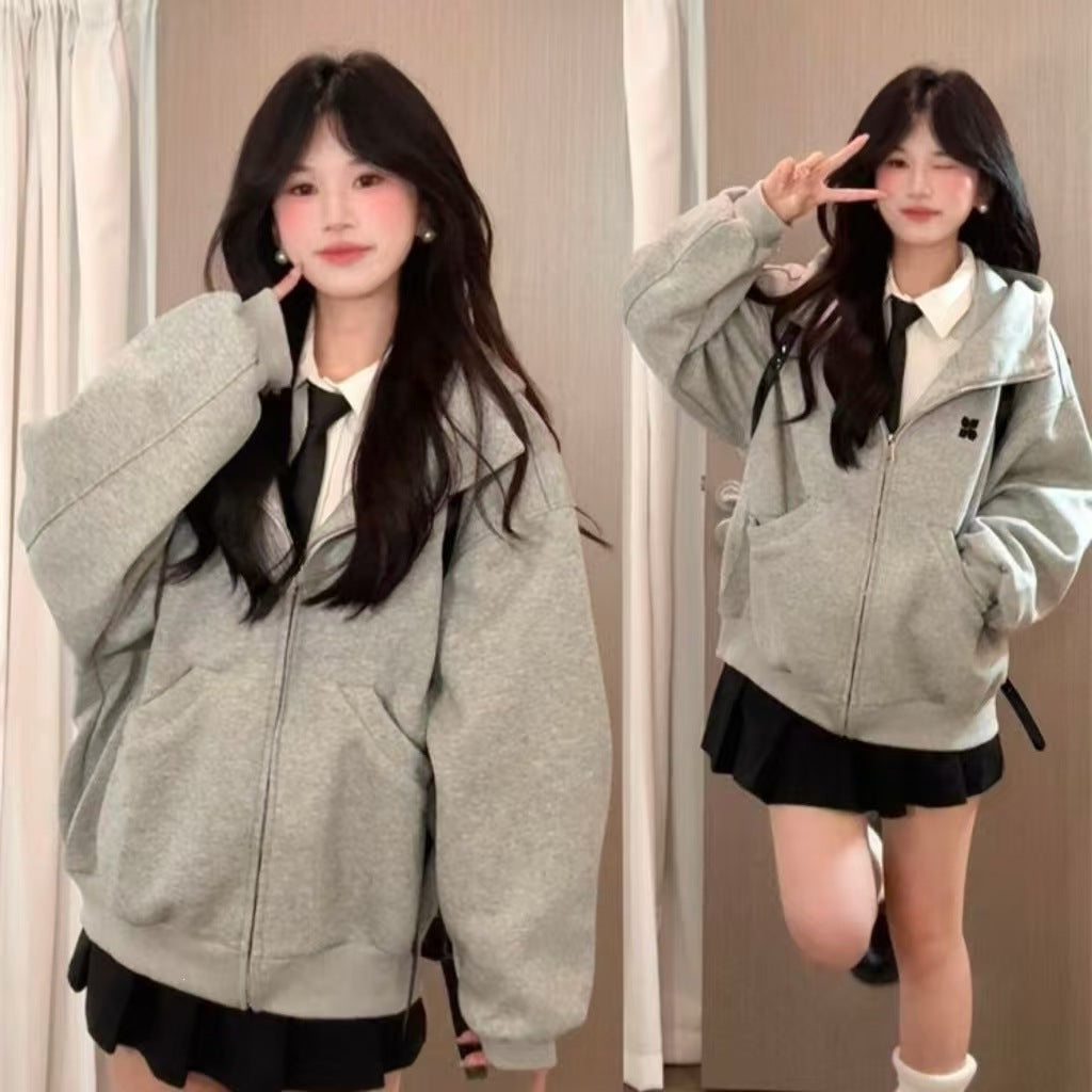 Manteau à capuchon de style américain pour femmes Automne