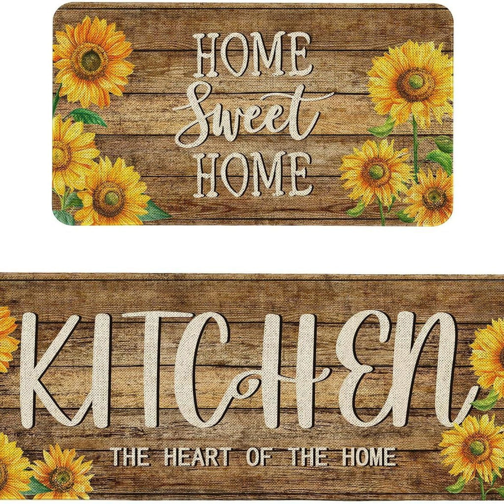 Rétro-style tapis de cuisine résistant aux taches Durable et facile à entretenir