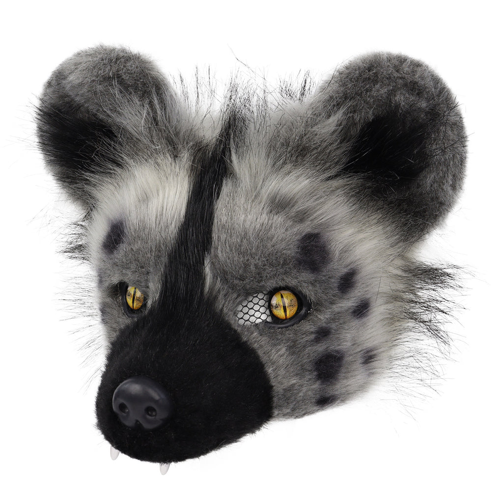 Masque en peluche tacheté de Hyena costume d'Halloween