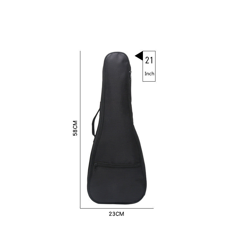 Sac à Piano Ukulele noir et coton Oxford Cloth