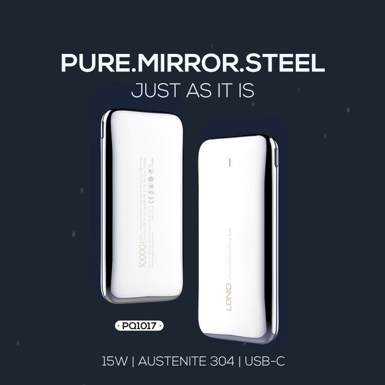 Banque de puissance de grande capacité en acier inoxydable austénitique