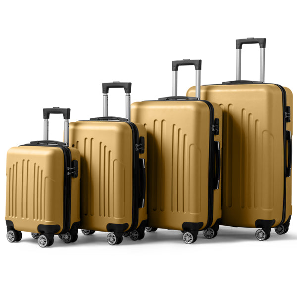 Quatre rayures verticales dans une valise