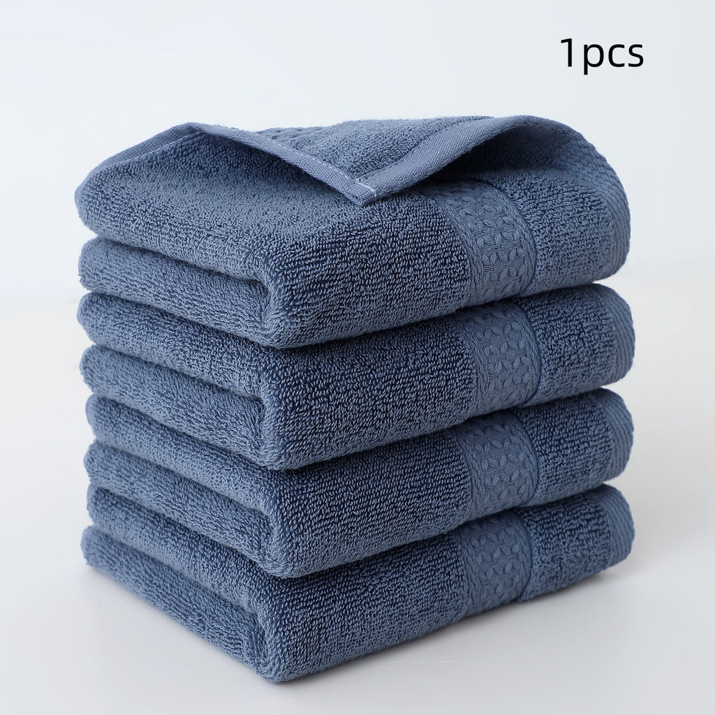 Serviette à main en coton pur simple Serviette à visage de ménage douce et absorbante