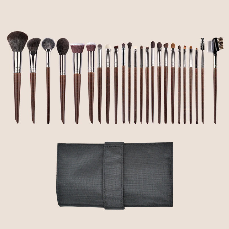 Set de brosse de maquillage pour cheveux d'animaux 24 pièces